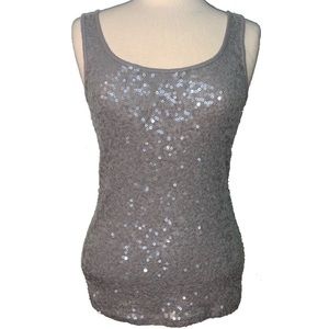 💛 Grey sequined tank